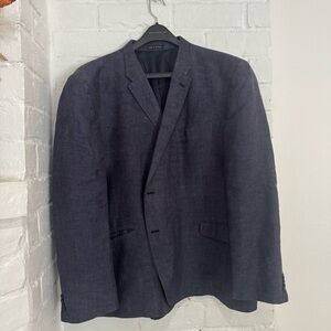 Paulo Solari 100% Linen Navy Sportcoat Blazer – Size 52R $50